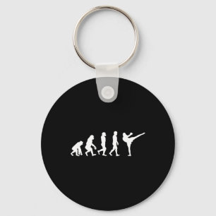 Lustiger Mensch Affe Gorilla Evolution Karate Boxe Schlüsselanhänger