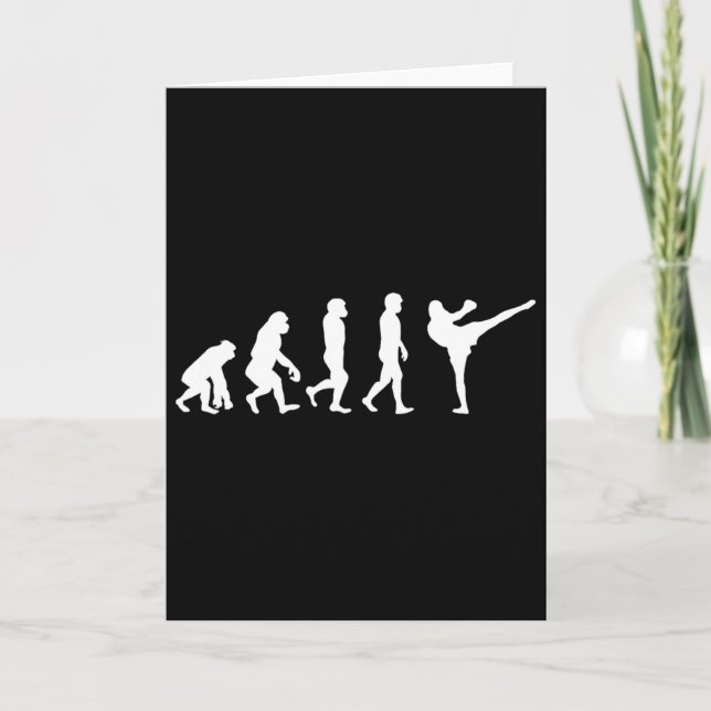 Lustiger menschlicher Affe Gorilla Evolution Karat Karte (Vorderseite)