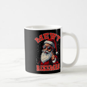 Lustiger Mewy Rizzmas Weihnachtsmann Mewing Rizz M Kaffeetasse
