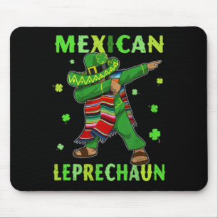 Lustiger mexikanischer Leprechaun Dabbing Mexiko S Mousepad