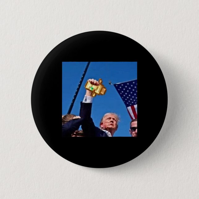 Lustiger Mine Trump Meme Cra Ft Gag Geschenk Totem Button (Vorderseite)