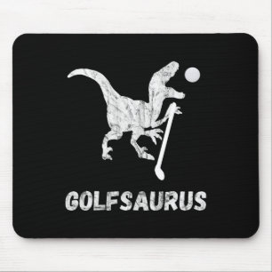 Lustiger Minigolfspieler Golf Dinosaurier Golfer T Mousepad