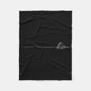 Lustiger Minimalistischer F-caw-f Gothic Raven Dar Fleecedecke