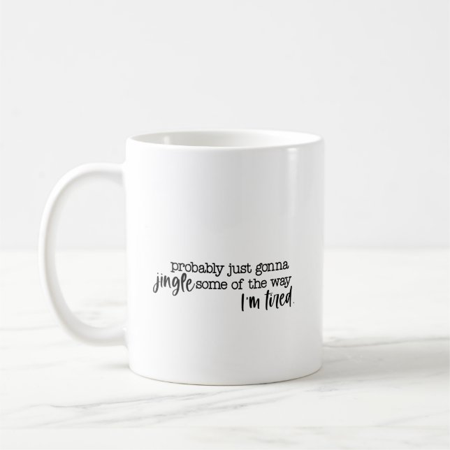 Lustiger Mitarbeiter Weihnachts Humor Tasse (Links)