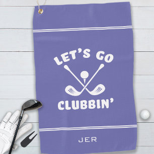 Lustiger moderner Golfschläger Humor Golfer Pro Pe Golfhandtuch