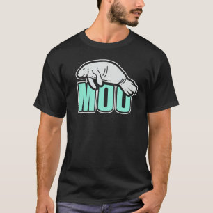 Lustiger Moo-Manatee-Sea-Kuh T-Shirt