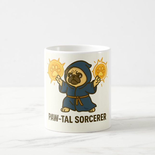 Lustiger Mops Kaffeetasse (Mittel)