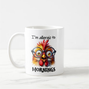 Lustiger Morgen-Hahn. Kaffeetasse