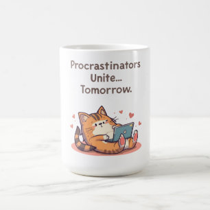 Lustiger Motivationskatzen-Spruch – Universität de Kaffeetasse