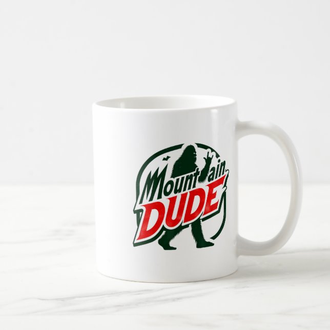 Lustiger Mountain Typ Bigfoot Sasquatch Wandergesc Kaffeetasse (Rechts)