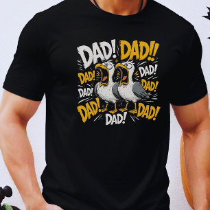Lustiger Möwen-Vater Vatertag Vogel Humor T-Shirt