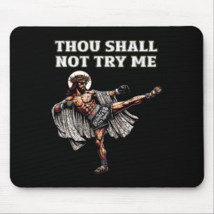 Lustiger Muay Thai Herr Jesus Thai-Boxen Kickboxen Mousepad