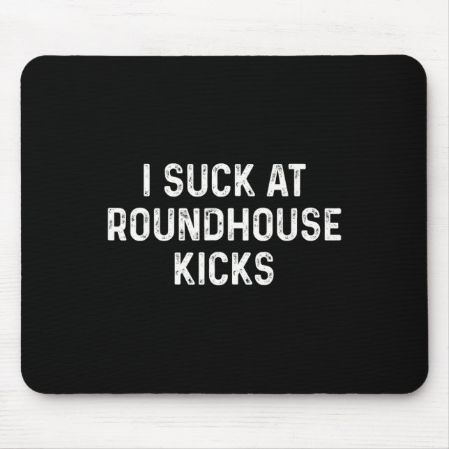 Lustiger Muay-Thai-Kickboxen-Rundkick  Mousepad (Vorne)