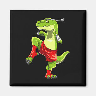 Lustiger Muay Thai T-Rex - Thai-Boxen  Magnet