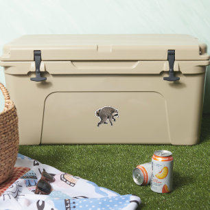 Lustiger Müll Waschbär Wildlife, Retro Tierliebhab Aufkleber