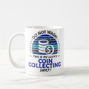 Lustiger Münzensammler Münzensammeln Zitat Basebal Kaffeetasse