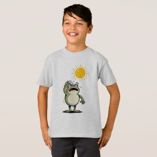Lustiger mürrischer schmelzender Frosch Sommer-Hit T-Shirt