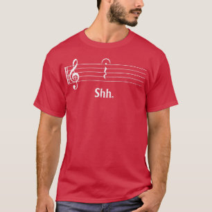 Lustiger Musikliebhaber Musiker Shh Viertelpause U T-Shirt