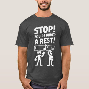 Lustiger Musikliebhaber-Witz unter einem ruhenden T-Shirt