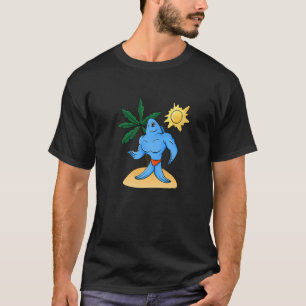 Lustiger Muskeliger Fisch Fitness Gewichtheben Bod T-Shirt