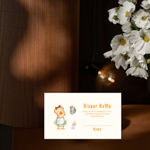 Lustiger Mutter-Gans-Brunch-Windel-Raffle-Baby-Sho Begleitkarte