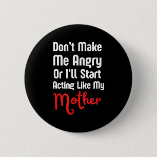 Lustiger Muttertag Button