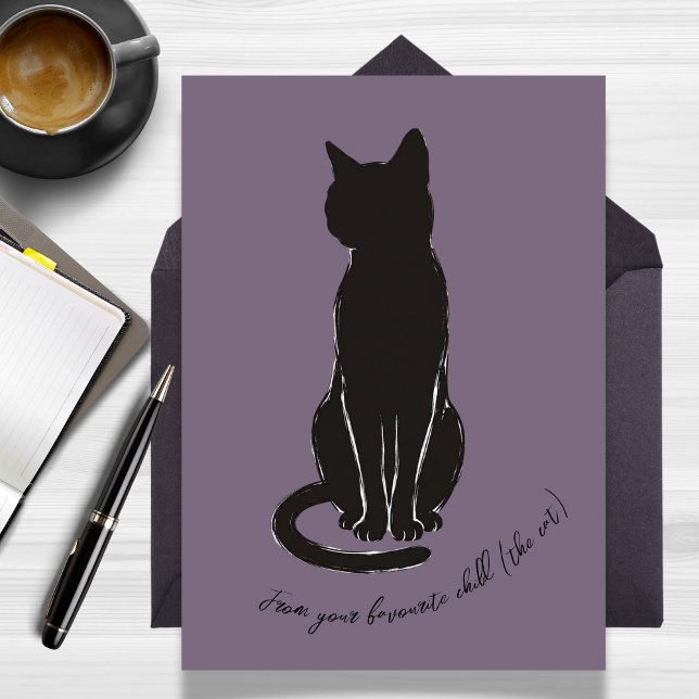 Lustiger Muttertag von Ihrem Lieblingskind Karte (Funny Cat Mother's Day From Your Favourite Child Card)