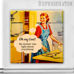Lustiger Muttertags Vintage Magnet