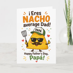Lustiger Nacho Durchschnittlicher Papa Vatertag zw Karte