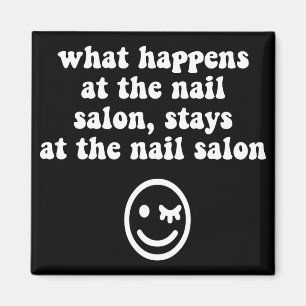 Lustiger Nagelsalon Magnet
