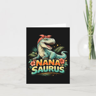 Lustiger Nanasaurus T Rex Dinosaur Nana Familie Karte