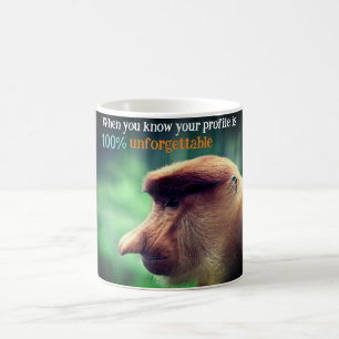 Lustiger Nasenaffe Kaffeetasse
