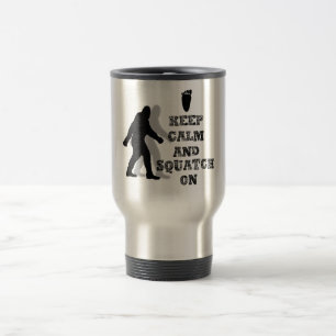 lustiger nerdiger Geek Big Foot Sasquatch Reisebecher