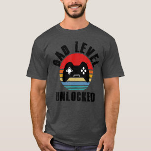 Lustiger neuer Vater Vater-Level freigeschaltet Ga T-Shirt