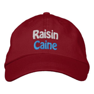 Lustiger Neuheiten-Polit-Golf-Stil RAISIN CAINE Bestickte Baseballkappe