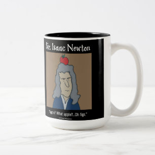 Lustiger Newton-Becher Zweifarbige Tasse