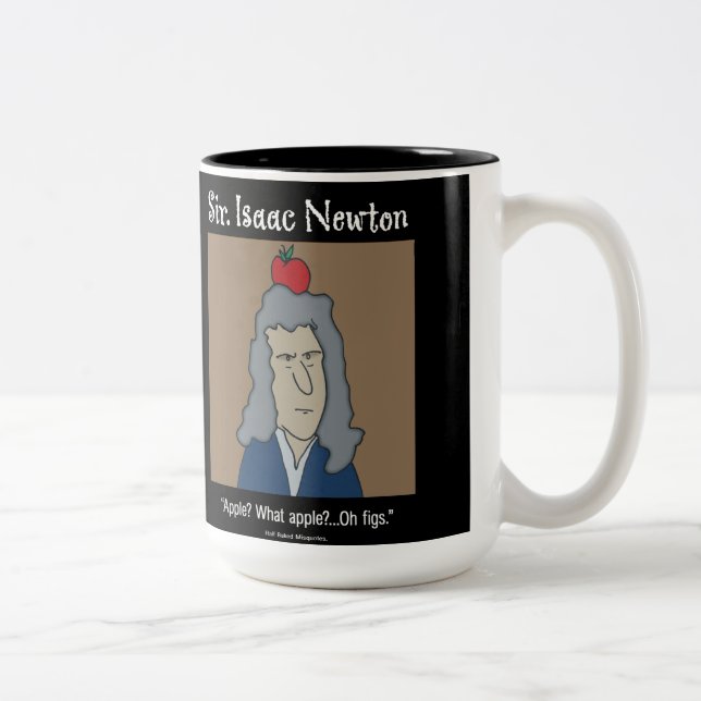 Lustiger Newton-Becher Zweifarbige Tasse (Rechts)