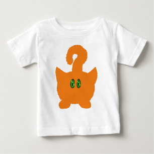 Lustiger niedlicher roter baby t-shirt