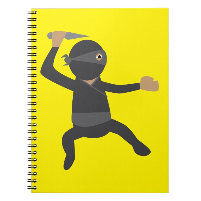 Lustiger Ninja Notizblock (Vorderseite)