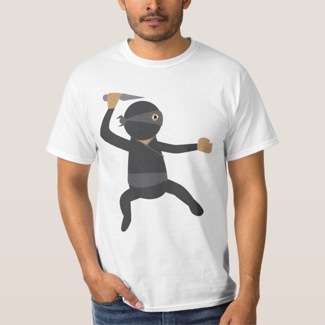 Lustiger Ninja T-Shirt (Vorderseite)