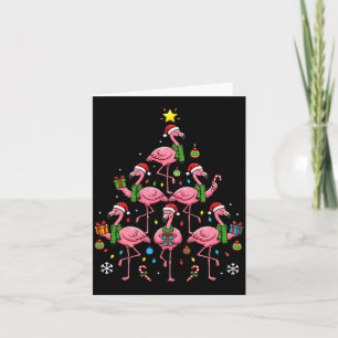Lustiger Nk Flamingo Weihnachtsbaum Santa Hüte Hol Karte