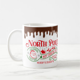 Lustiger Nordpol Heiße Schokolade Weihnachten Kaffeetasse