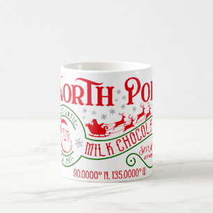 Lustiger Nordpol Heiße Schokolade Weihnachten Kaffeetasse