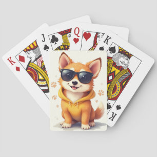 Lustiger norwegischer Lundehund Kawaii Hund Spielkarten