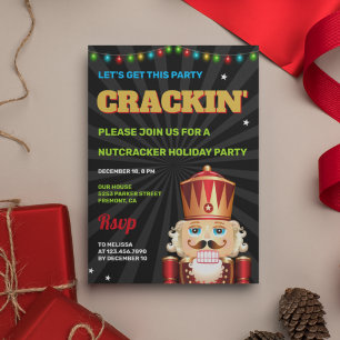 Lustiger Nussknacker-Feiertags-Weihnachtsfeier Einladung