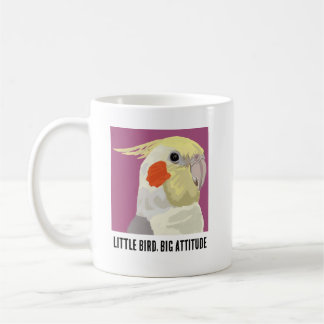 Lustiger Nymphensittich Kleiner Vogel Große Attitü Kaffeetasse