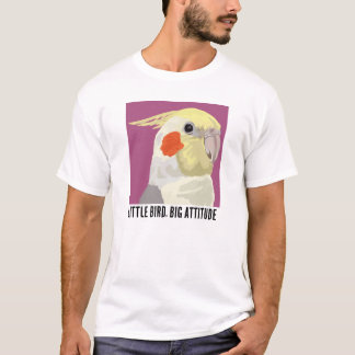 Lustiger Nymphensittich Kleiner Vogel Große Attitü T-Shirt