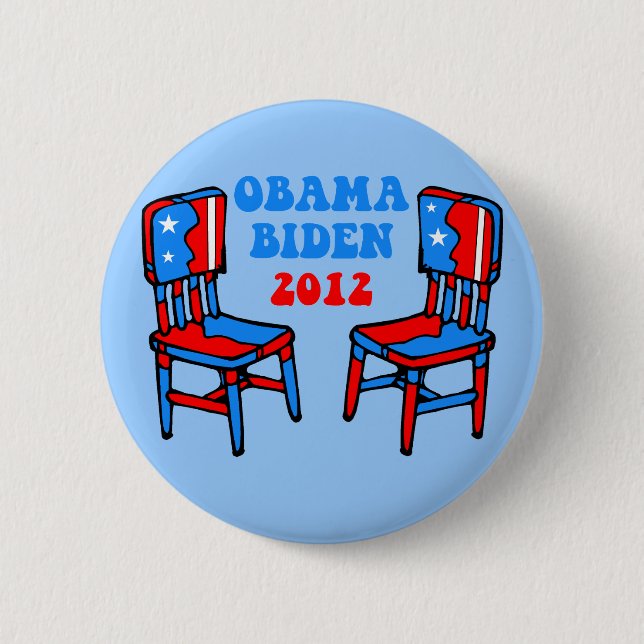 lustiger Obama Biden Button (Vorderseite)