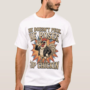 Lustiger Ober-Hahn Hühnerstall Humor T-Shirt
