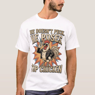 Lustiger Ober-Hahn Hühnerstall Humor T-Shirt